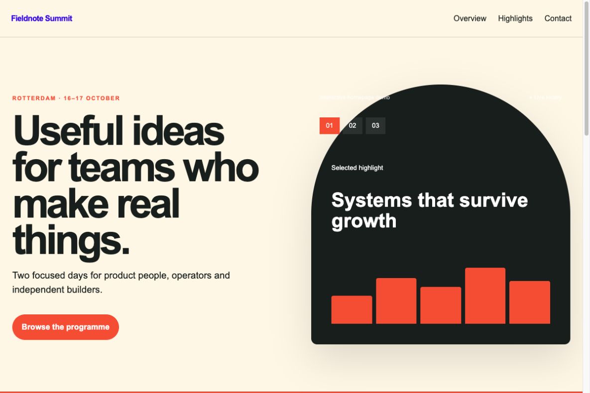 Preview van Fieldnote Summit
